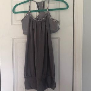 Grey lululemon bra tank